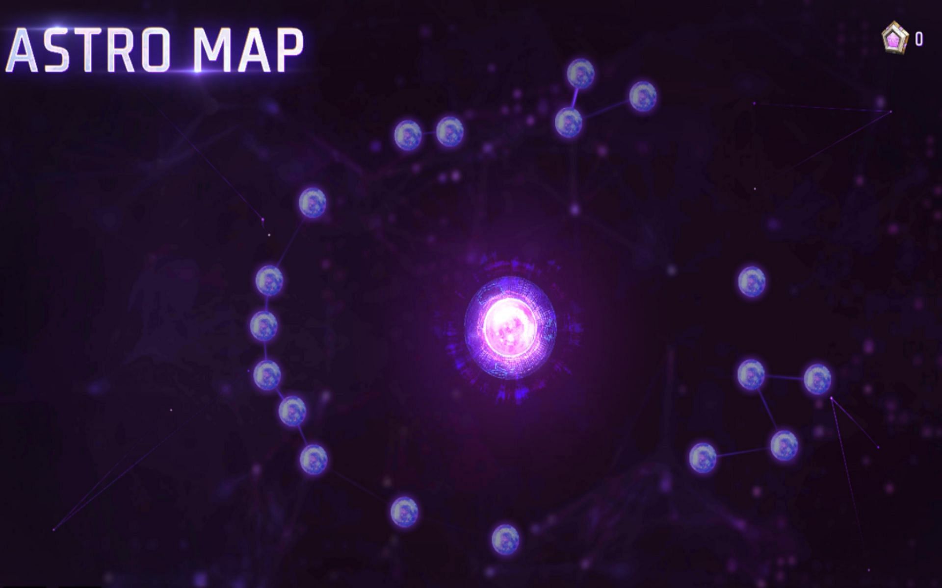 Astro Map offers multiple rewards including Crystal Eerie Grenade (Image via Garena)