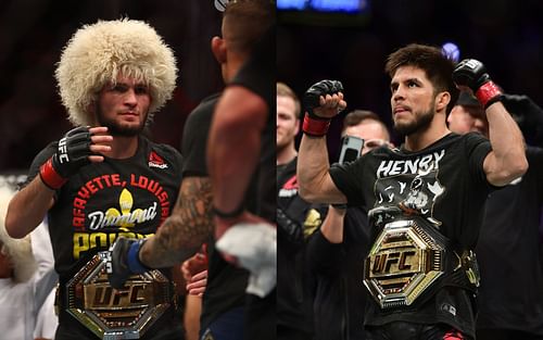 Khabib Nurmagomedov (left) and Henry Cejudo (right) [Images courtesy: both images via Getty Images]