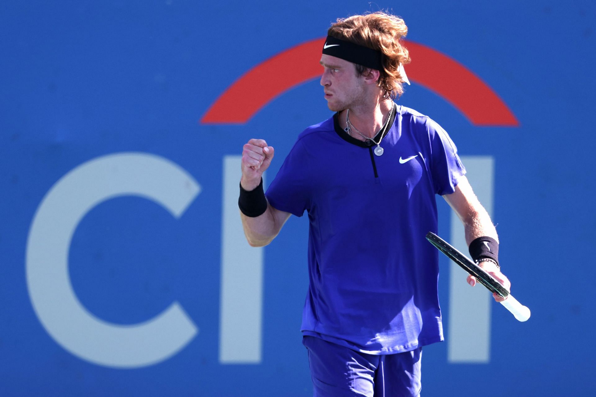 Andrey Rublev at the Citi Open - Day 4