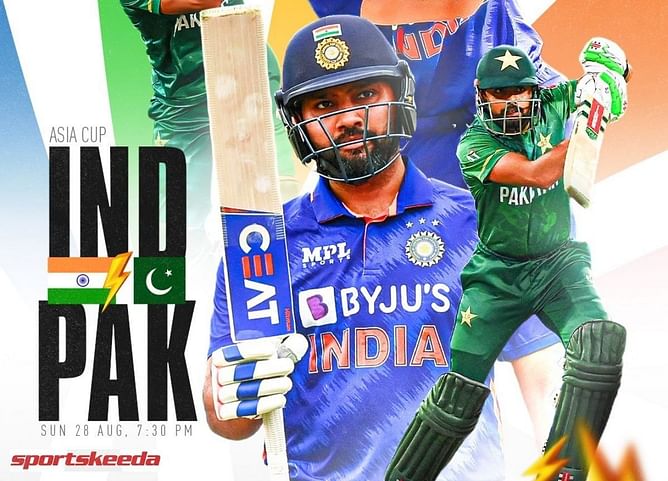 IND vs PAK Asia Cup 2022, Match 2: Today's match players list, teams & umpires