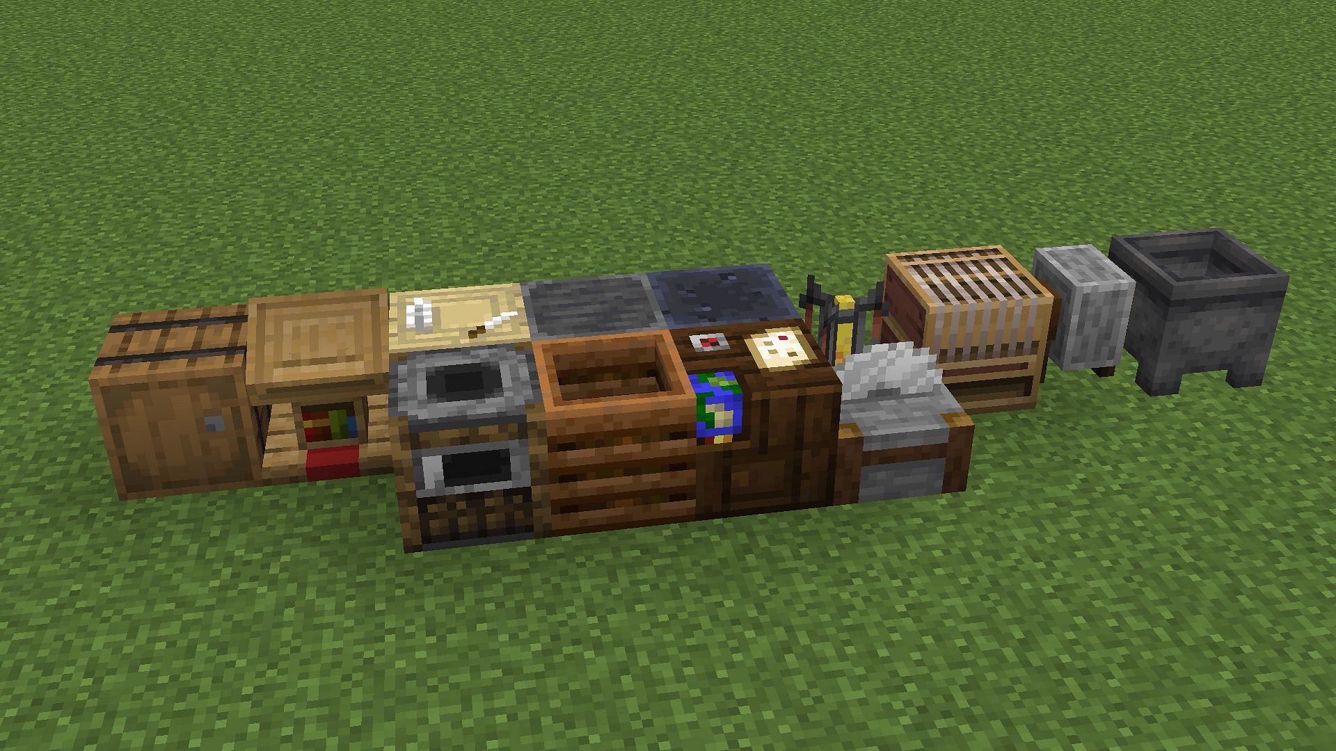 All job site blocks that can be crafted in Minecraft (Image via Mojang)