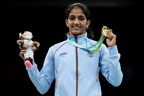 Boxing - Commonwealth Games: Day 10 Nitu Ghanghas with her gold medal