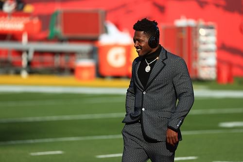 Antonio Brown prior to Super Bowl LV