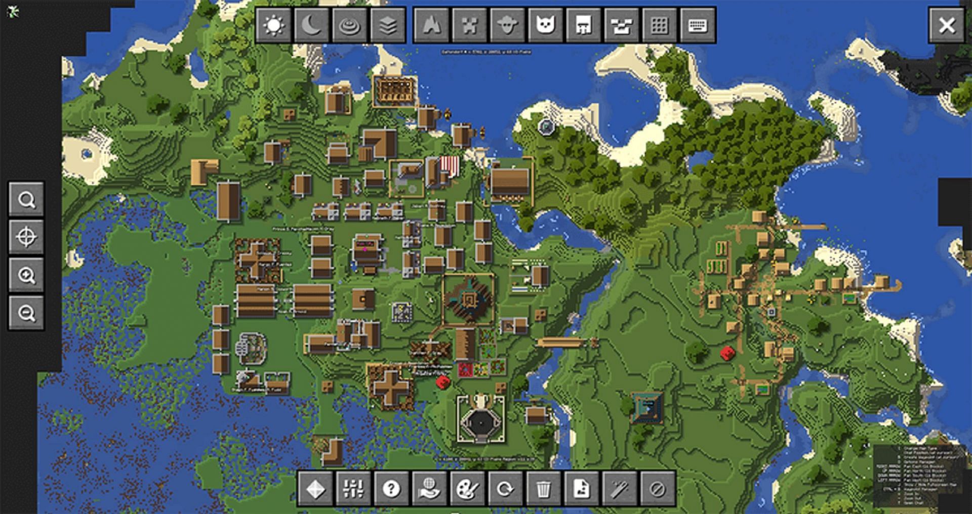 JourneyMap&#039;s live map is viewable in different methods (Image via MinecraftMods.com)