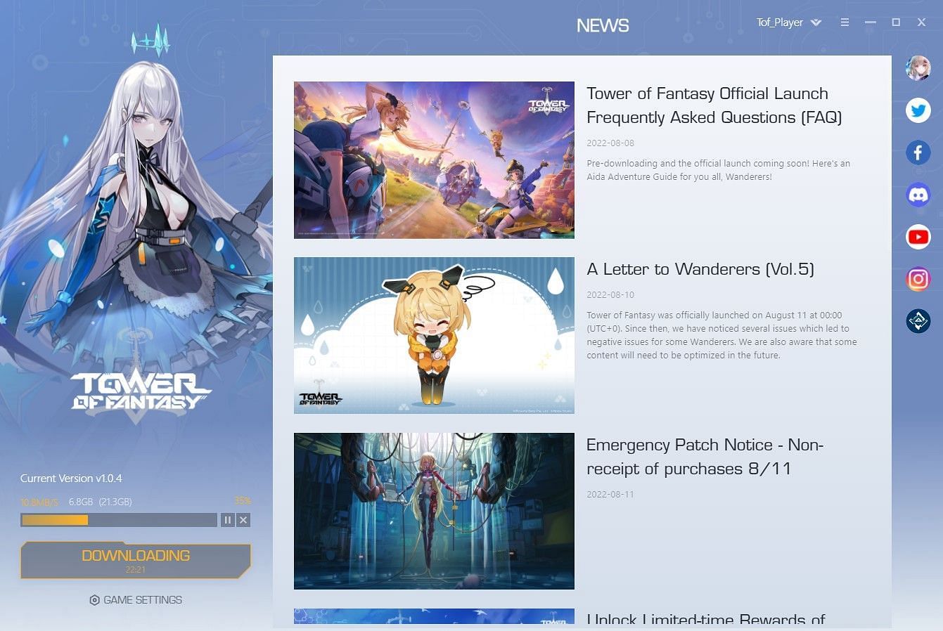 How to download the Tower of Fantasy APK file