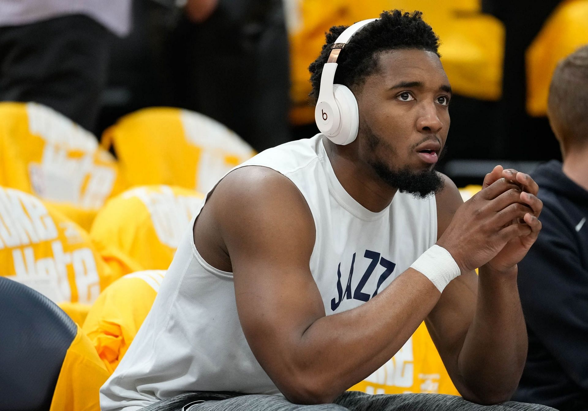 Donovan Mitchell may have to wait for his player option availability after the 2024-25 season to move out of Salt Lake City. [Photo: The Salt Lake Tribune]