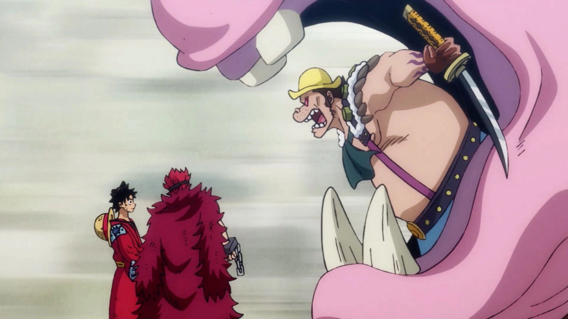Luffy is not impressed by Dobon (Image via Toei Animation)