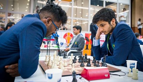 India A beat India C 3-1 in an all-India seventh-round match at the 44th Chess Olympiad in Chennai on Friday. (Pic credit:FIDE/Lennart Ootes & Stev Bonhage)