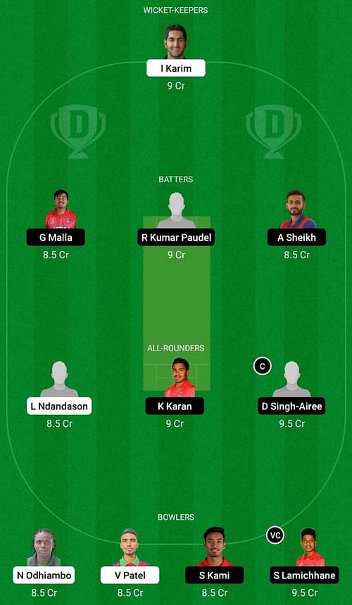 KEN vs NEP Dream11 Fantasy Tip - Head to Head League