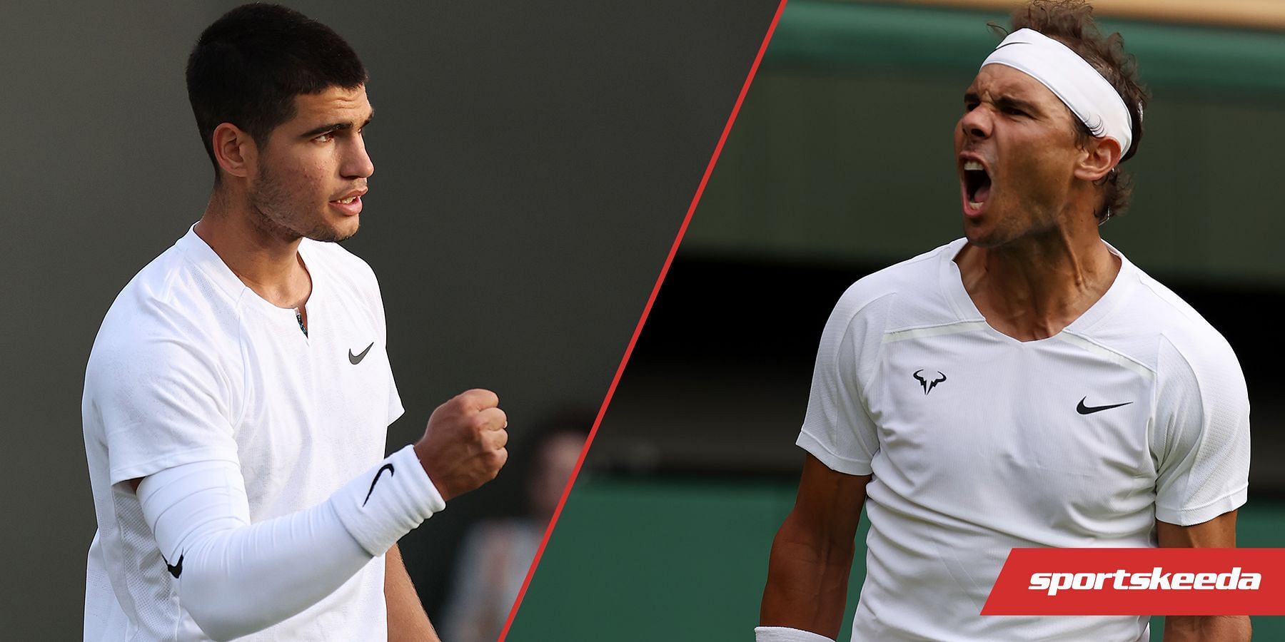 Carlos Alcaraz (left) lost the Umag final to Jannik Sinner on Sunday.