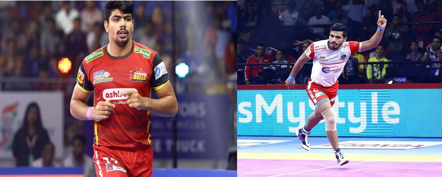 Pawan Sehrawat (left) and Vikash Kandola (right) were the highest earners on Day 1 of the Pro Kabaddi League 2022 Auctions