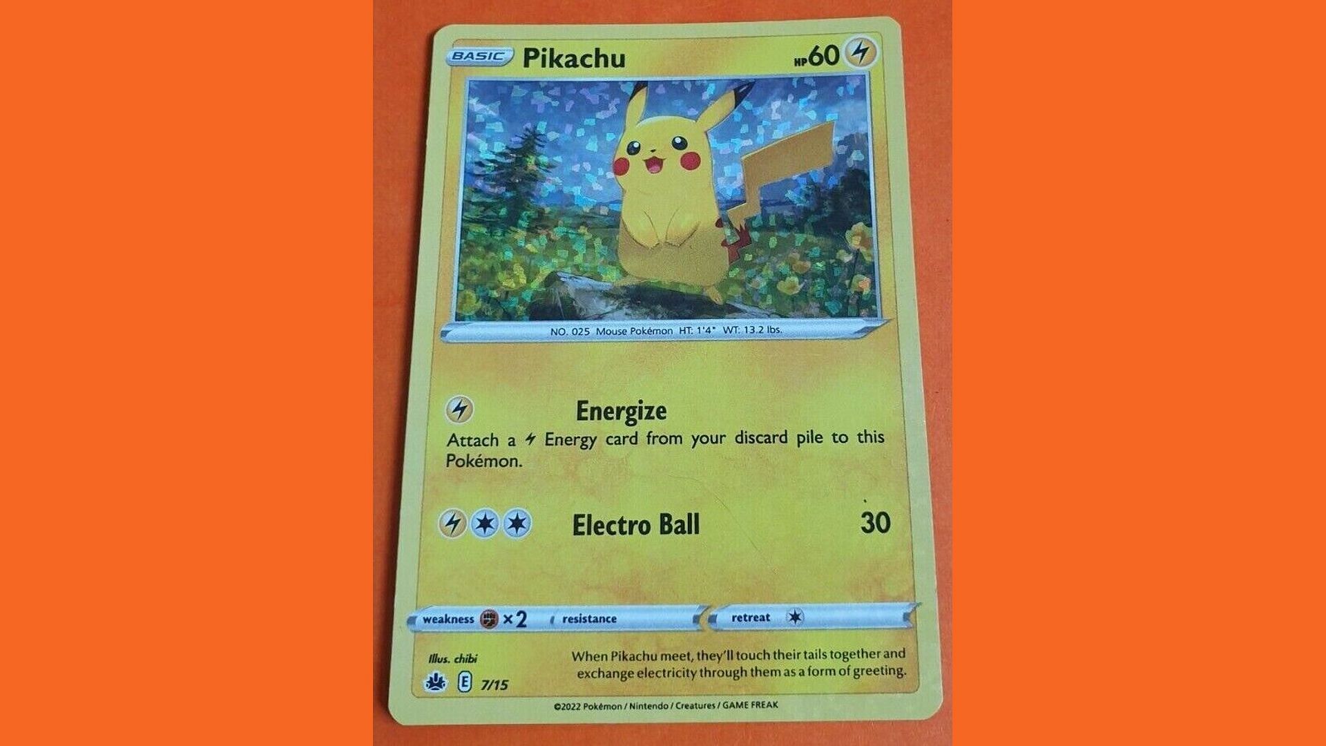 A holographic Pikachu card from the 26th McDonald&#039;s set (Image via The Pokemon Company)