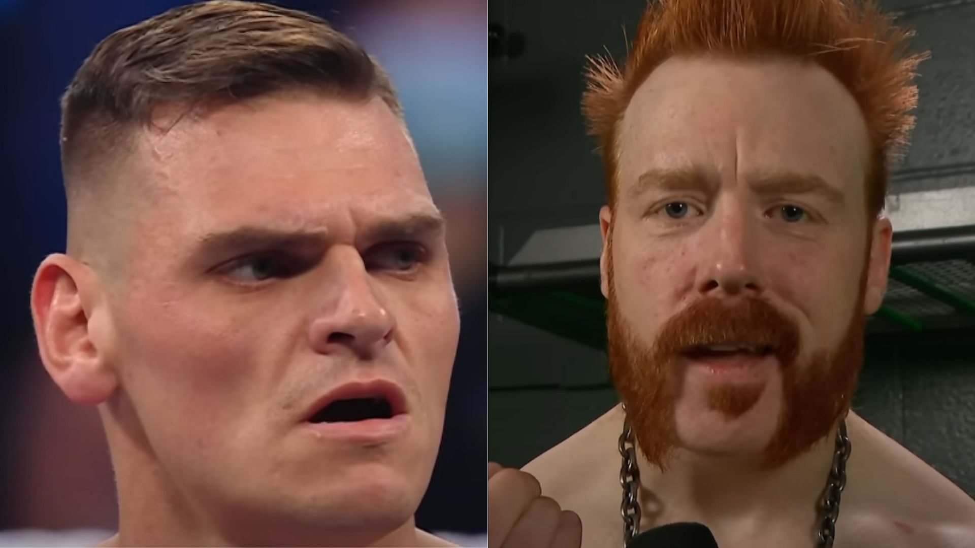 Gunther (left); Sheamus (right)