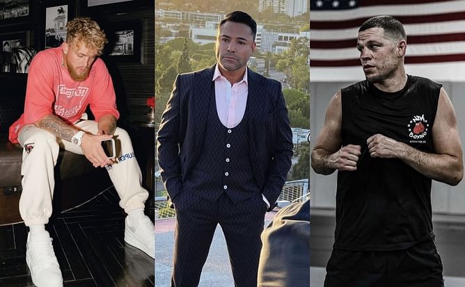 Oscar De La Hoya proposes Jake Paul vs. Nate Diaz, offers a co-promotional event between UFC and Golden Boy Promotions