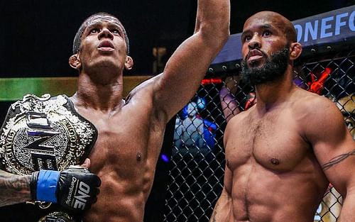 Adriano Moraes (left) and Demetrious Johnson (right) [Photo Credits: ONE Championship]