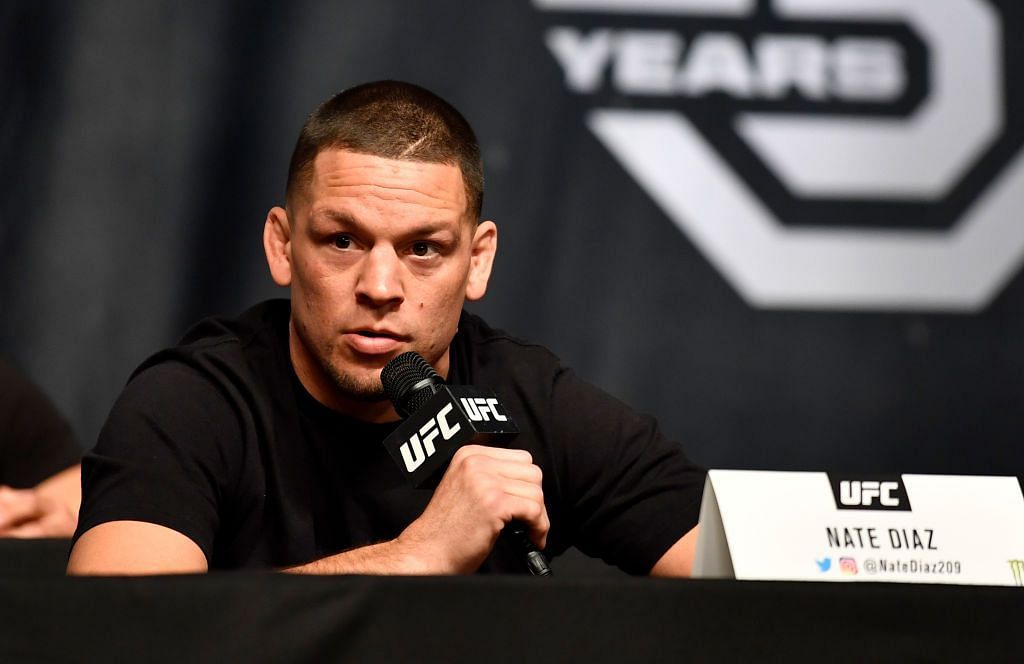 Nate Diaz could use a pre-fight press conference to try to get into Khamzat Chimaev&#039;s head