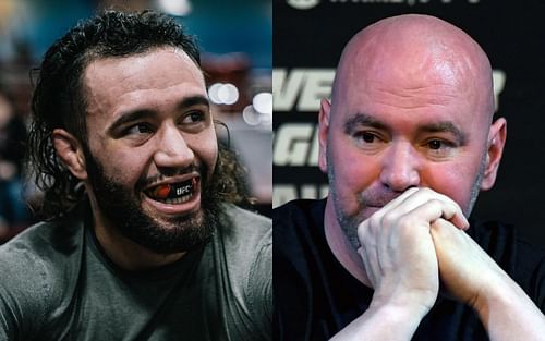 Shane Burgos (L), Dana White (R) [Image via @hurricaneshane_ on Instagram]