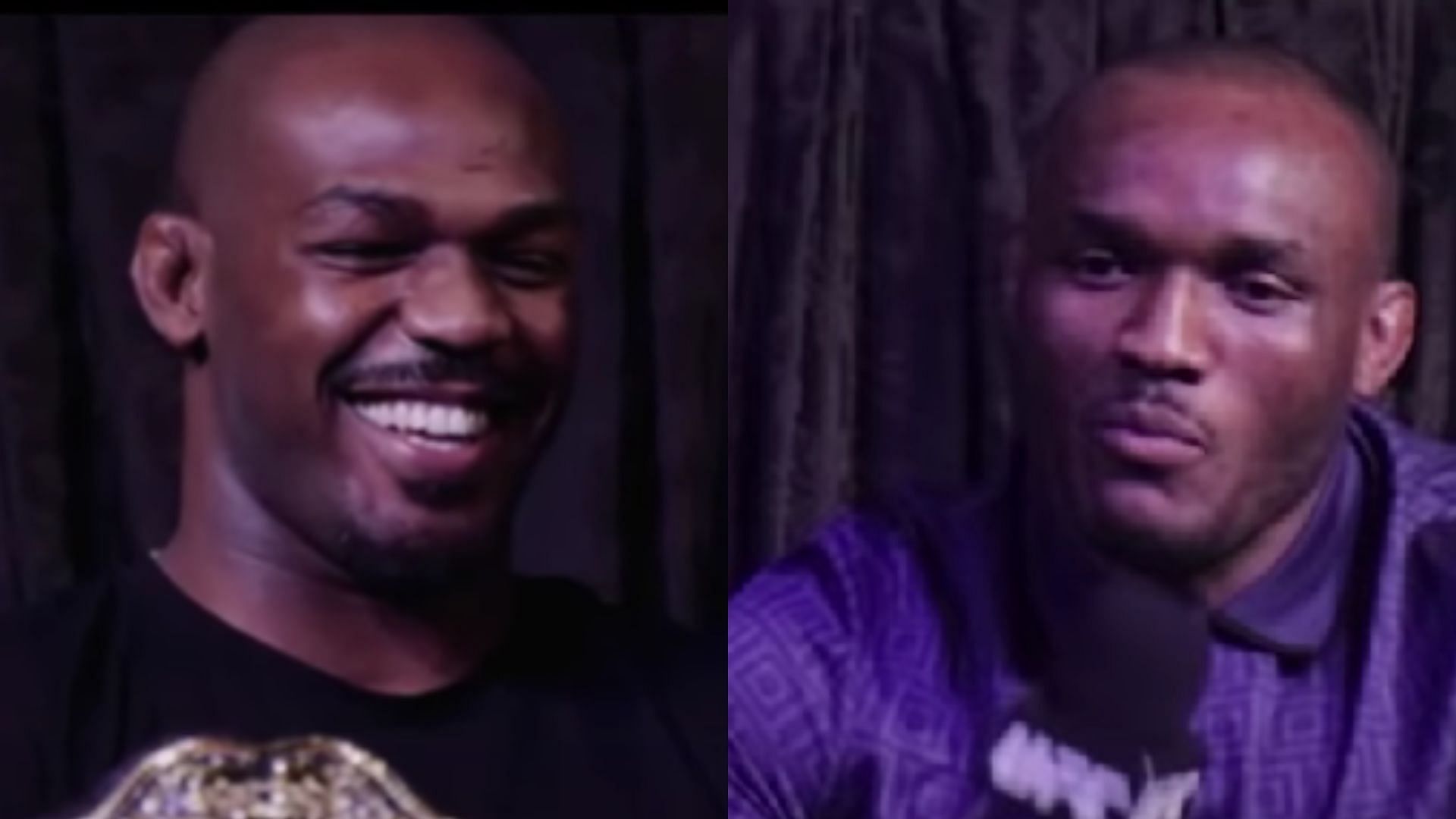 Kamaru Usman made Jon Jones cringe hard during the UFC 245 press conference [Credits: TheMacLife, TheFightEffectYouTube]