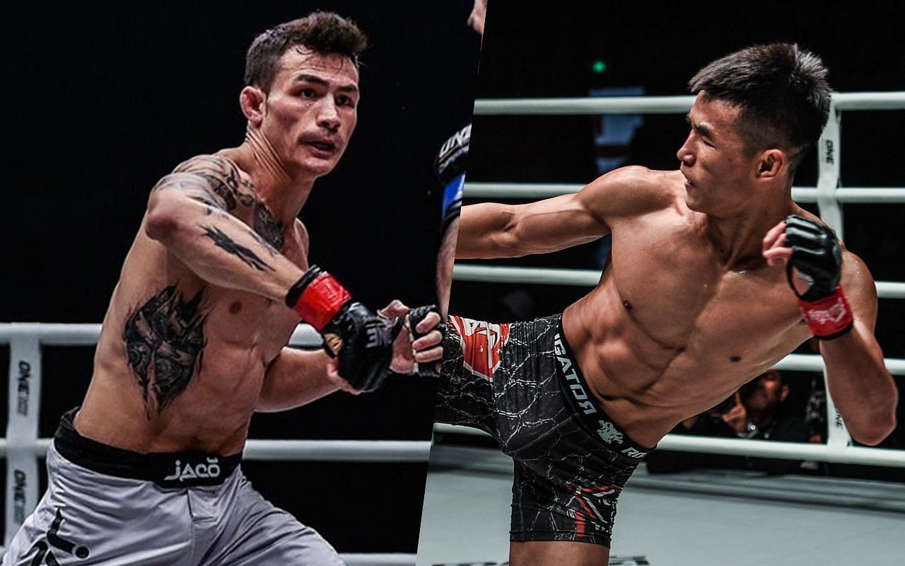 Reigning featherweight world champion (left) Thanh Le can says he can beat (right) Tang Kai in all areas [Credit: ONE Championship]