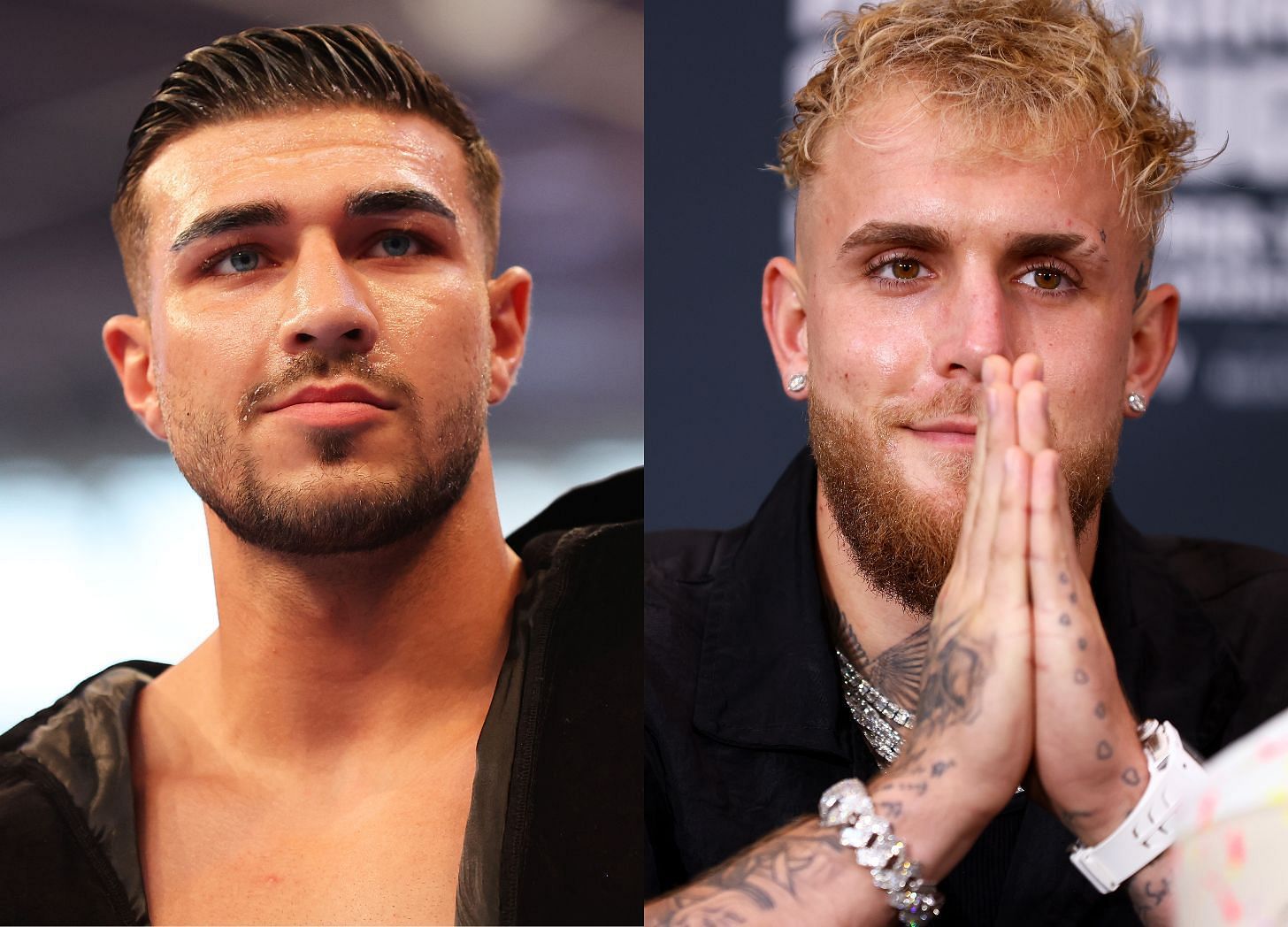 Tommy Fury (left) has called out Jake Paul (right) for a fight in October 