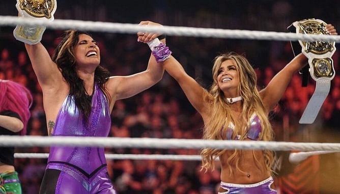 Aliyah and Raquel Rodriguez crowned new WWE Women's Tag Team Champions on RAW