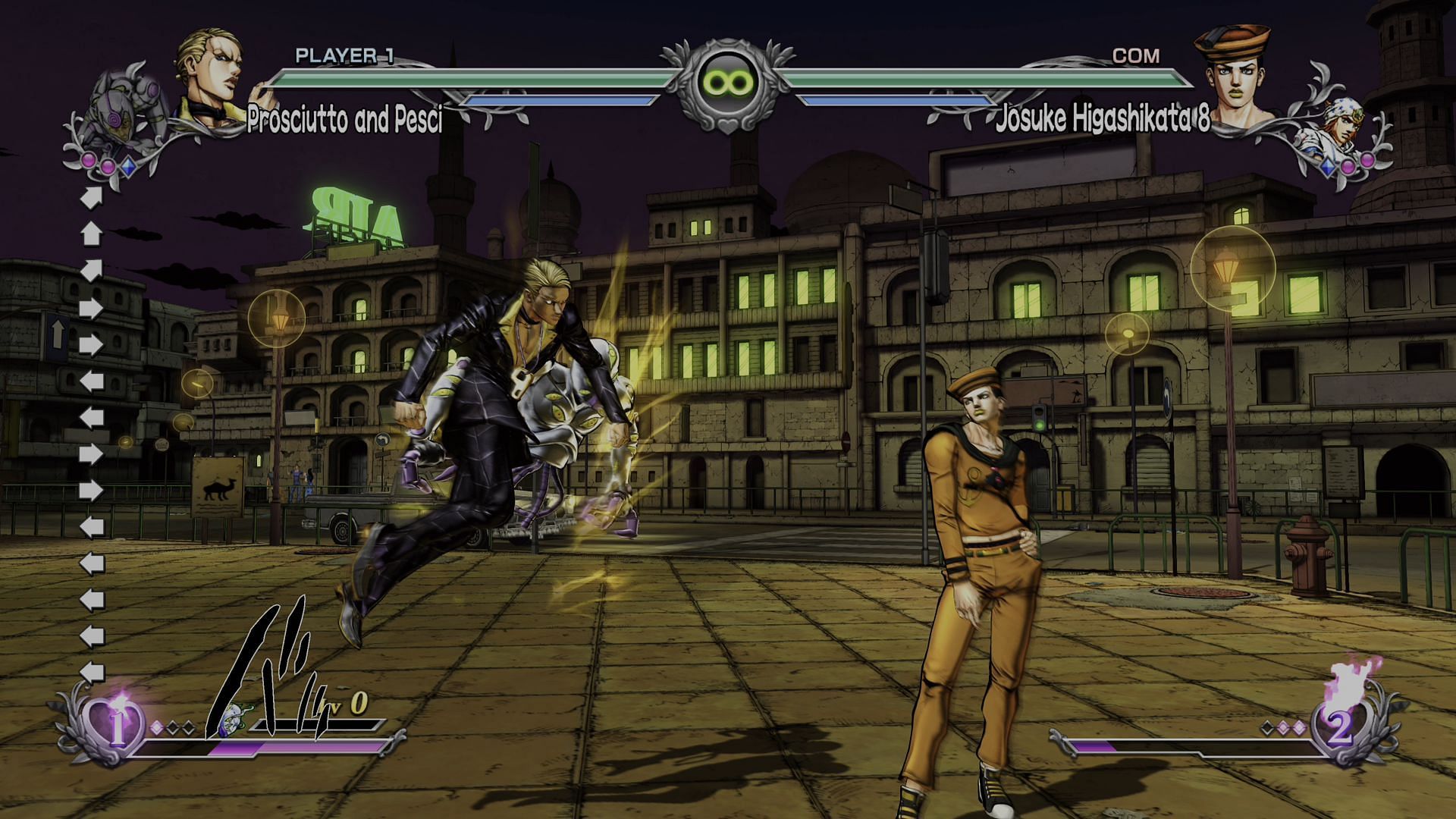 Combat is fast and furious in Jojo&rsquo;s, exactly as fans expect it to be (Image via Bandai Namco)
