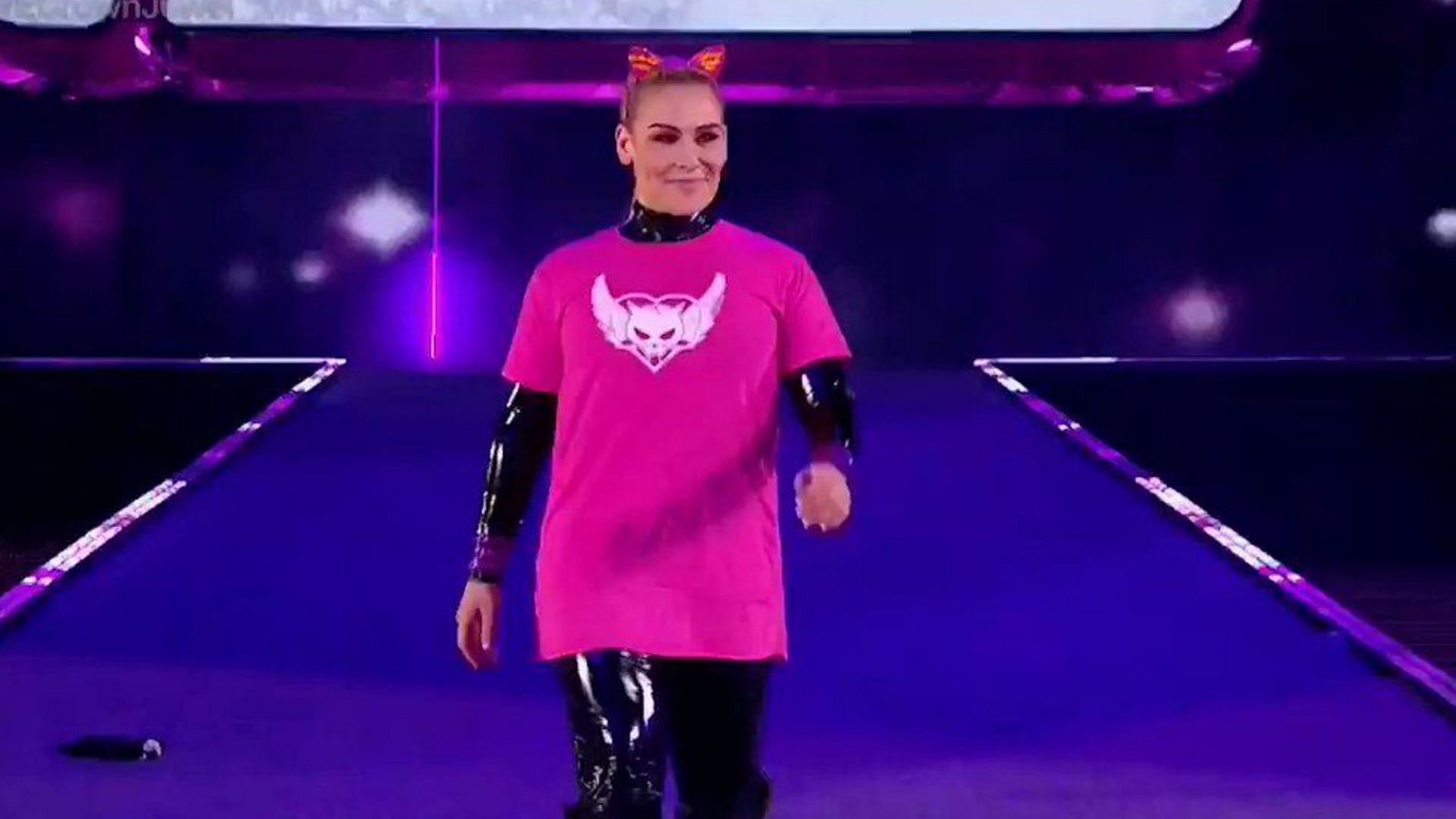 A fan threw a water bottle at Natalya at Crown Jewel in 2019