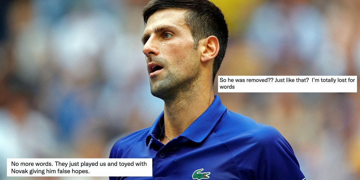 Novak Djokovic has been removed from US Open