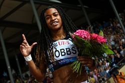 Who is Aleia Hobbs? American sprinter wins women's 100 meter final at Lausanne Diamond League 2022