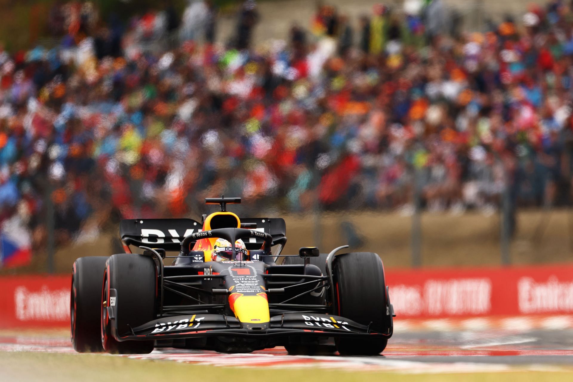 Max Verstappen during the F1 Grand Prix of Hungary at Hungaroring on July 31, 2022, in Budapest, Hungary (Photo by Francois Nel/Getty Images)