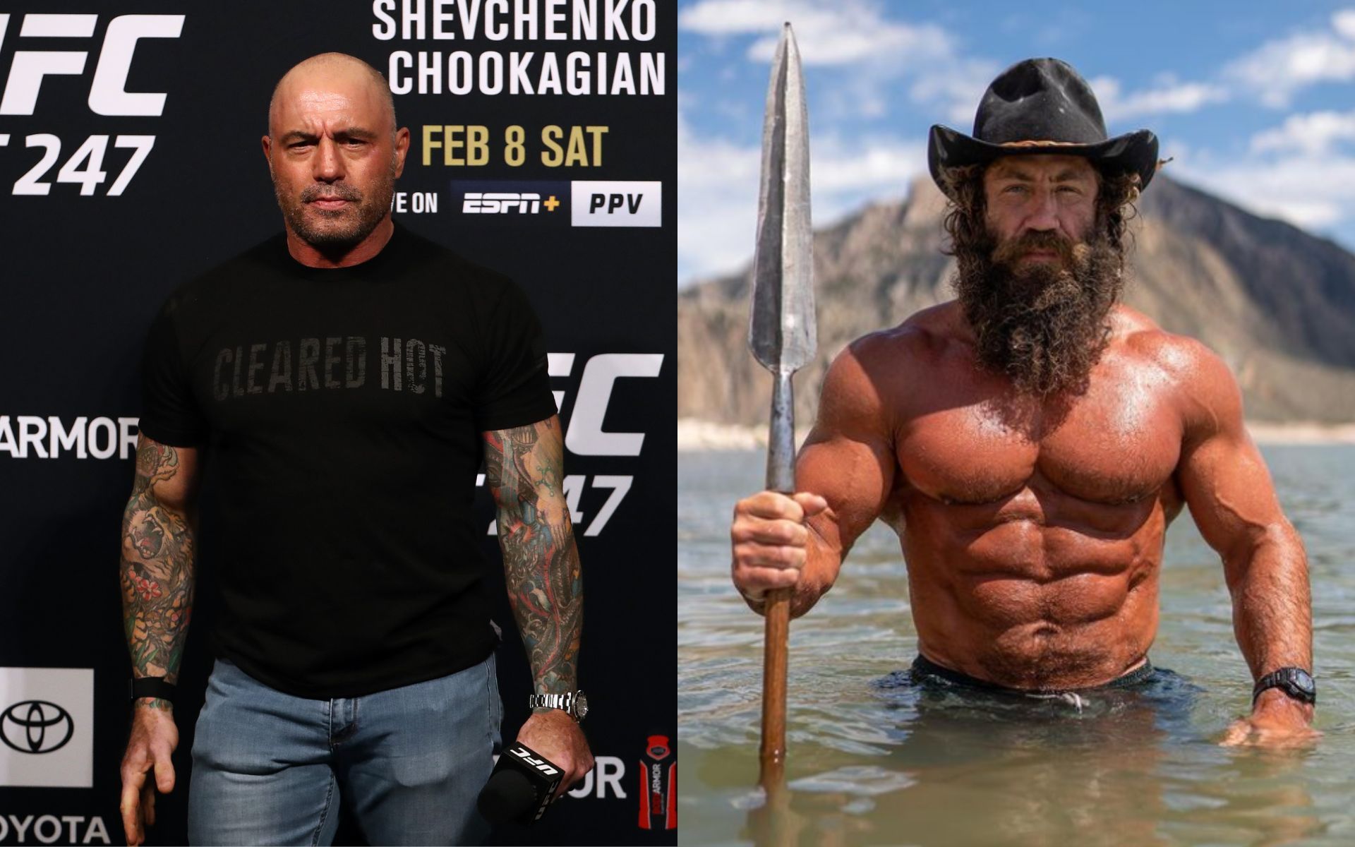 Joe Rogan (left) Liver King (right) (image courtesy @liverking Instagram)