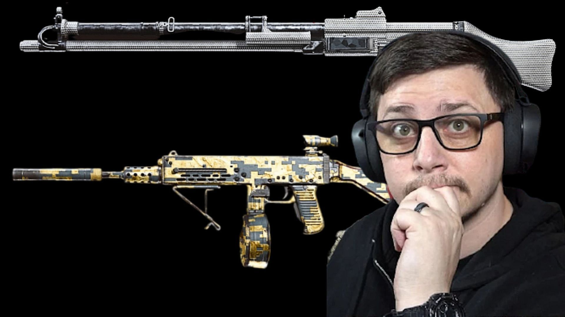 A look into the Call of Duty Warzone&#039;s meta loadout with JGOD (Image via Activision and YouTube/JGOD)