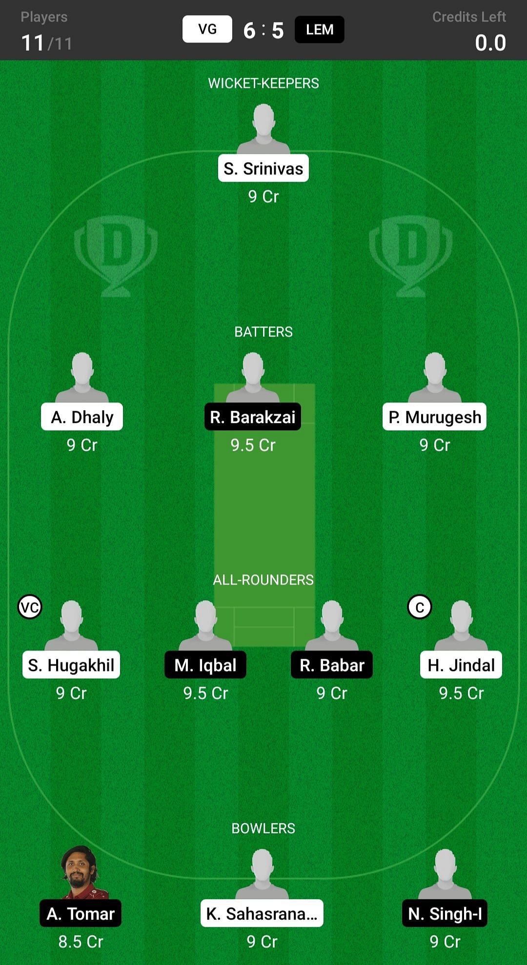 VG vs LEM Dream11 Prediction Fantasy Cricket Tips, Todays Playing 11s and Pitch Report for FanCode ECS T10 Krefeld, Match 23 and 24