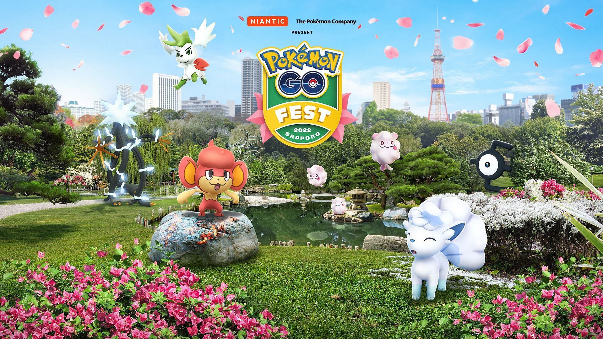 Official artwork for Pokemon GO Fest: Sapporo (Image via Niantic)