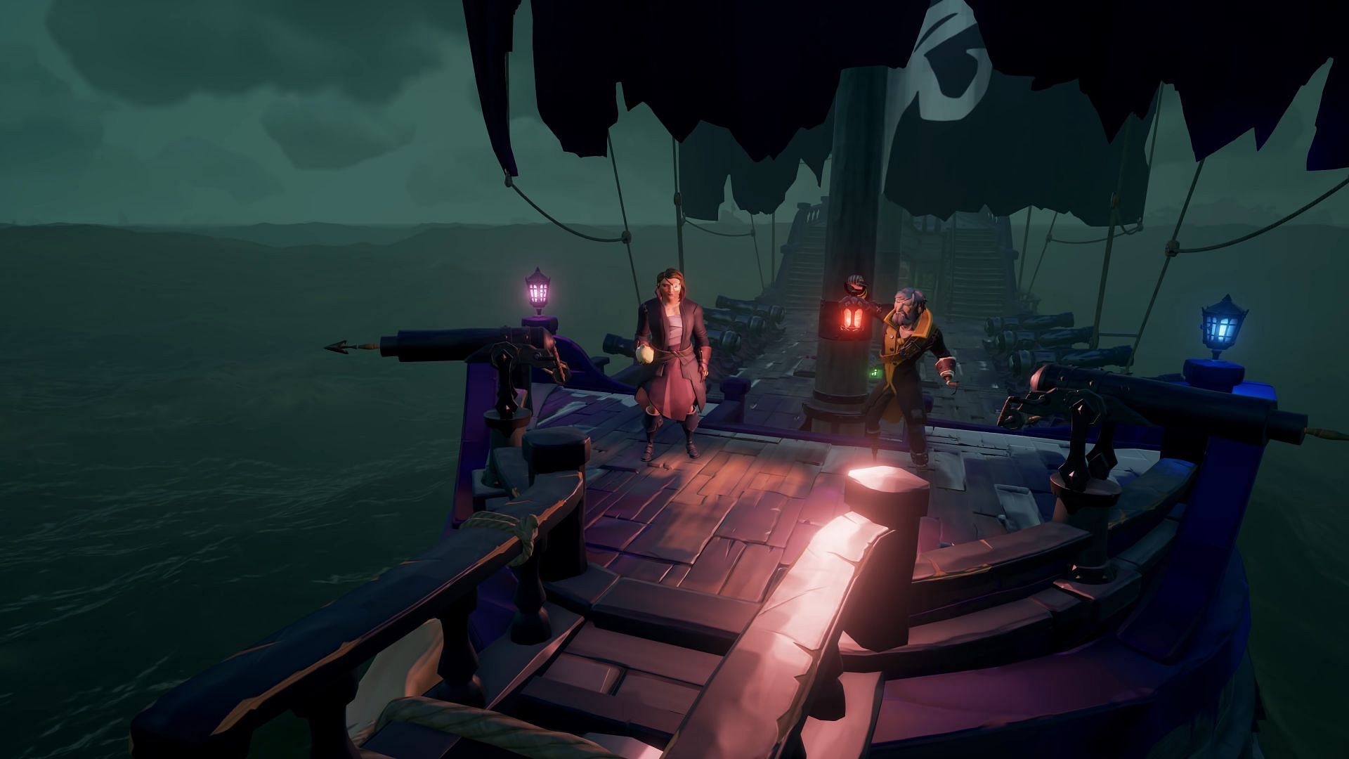 Equipped with the flames (Image via Sea of Thieves)