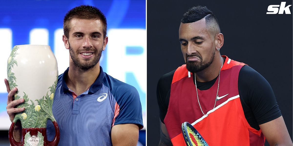 Borna Coric and Nick Kyrgios have previously been involved in a war of words online