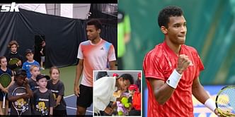WATCH: Felix Auger-Aliassime surprises young tennis players in Quebec as part of initiative to make the sport more accessible to all