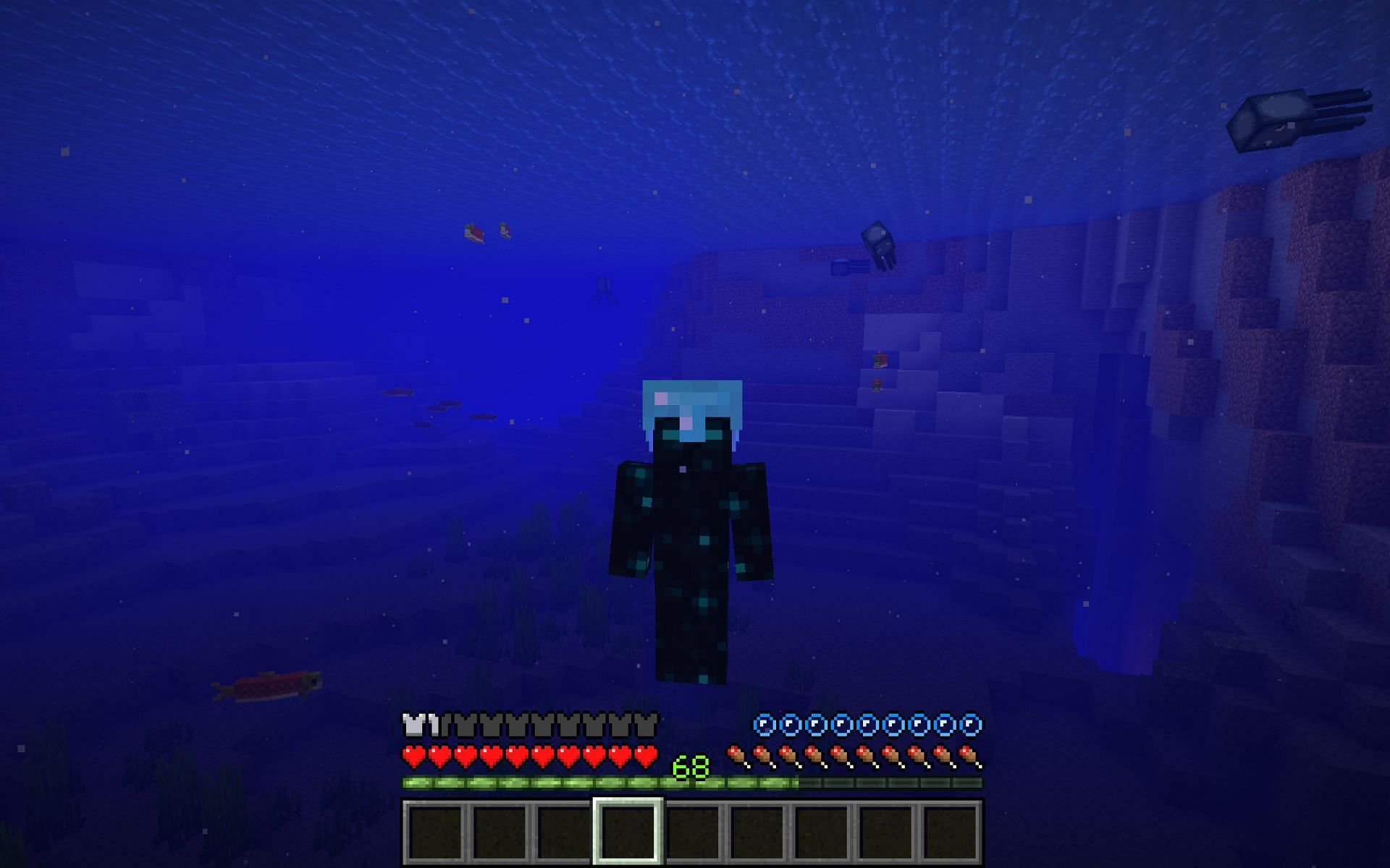 Respiration enchantment helps Minecraft 1.19 players breathe longer underwater (Image via Mojang)