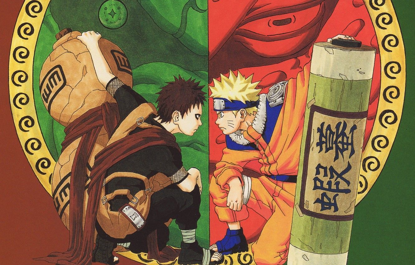 Gaara and Naruto (Image via Studio Pierrot)