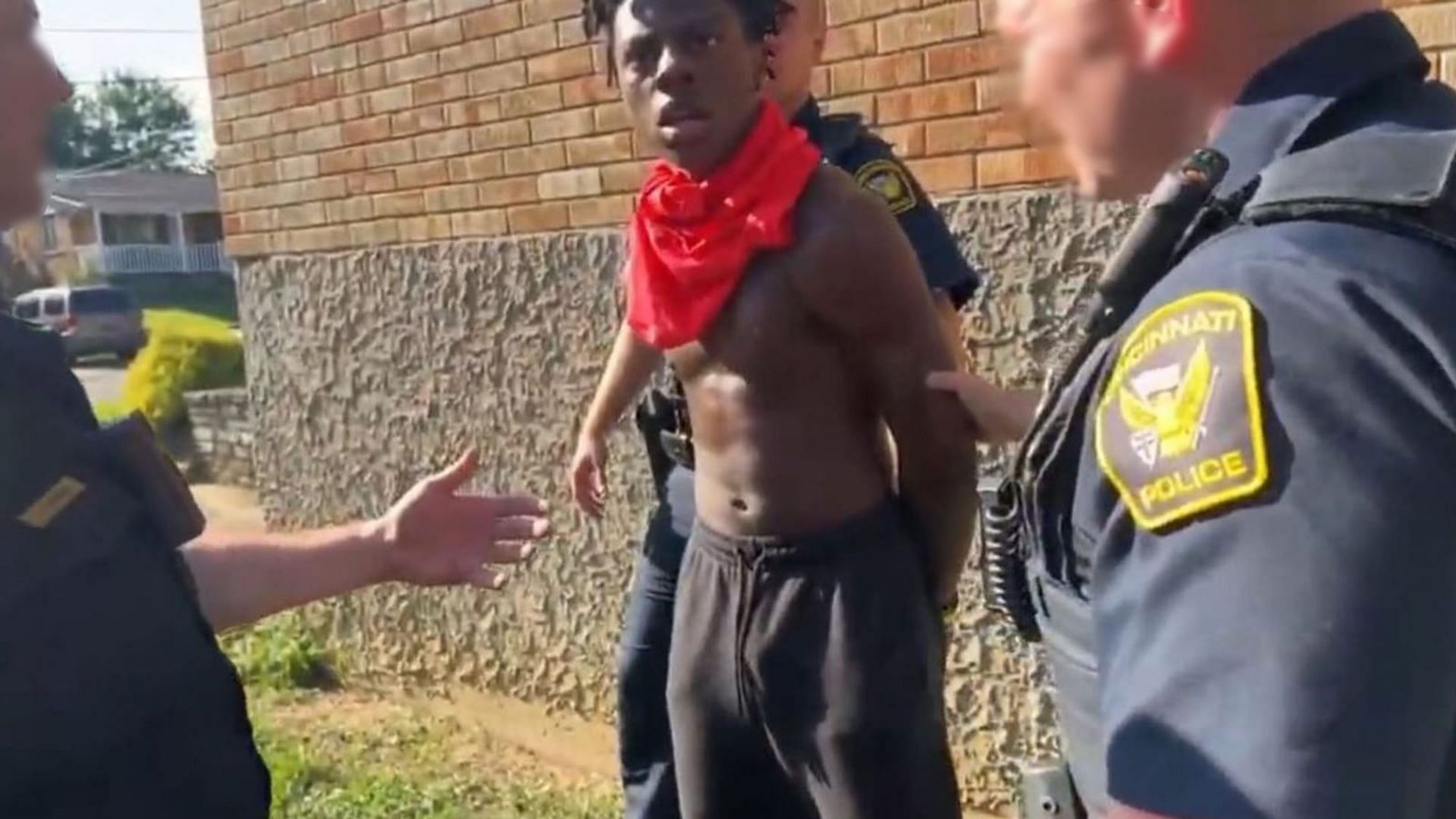 YouTuber swatted by Cincinnati police (Image via IShowSpeed/YouTube)