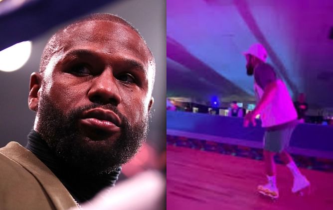Watch: Floyd Mayweather shows skating skills ahead of his return against Mikuru Asakura