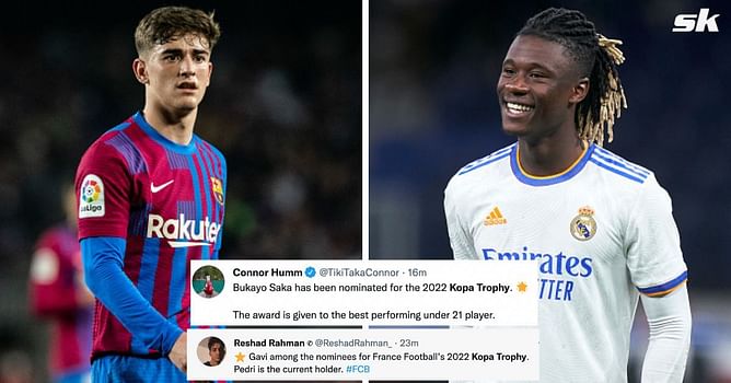 "Camavinga should win" "Gavi is clear" - Fans involved in heated debate as France Football announce 10 nominees for Kopa Trophy