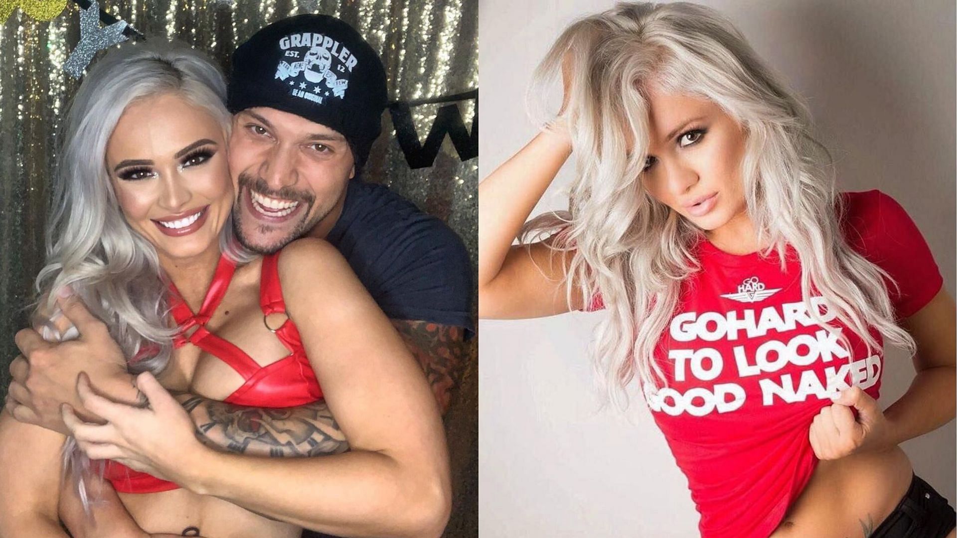 WWE Superstars Scarlett Bordeaux and Karrion Kross