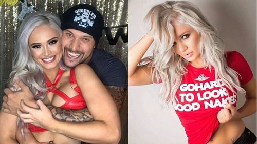 WWE Superstars Scarlett Bordeaux and Karrion Kross