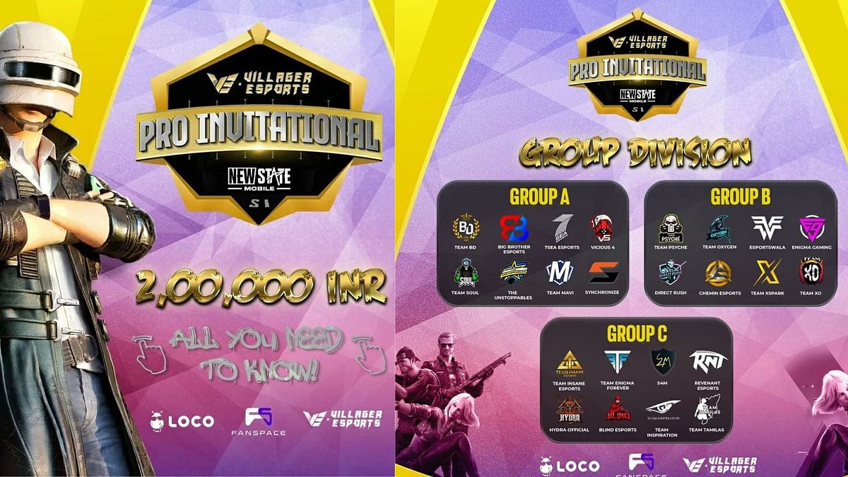 PUBG New State Mobile Pro Invitational: Teams, schedule, format, and more