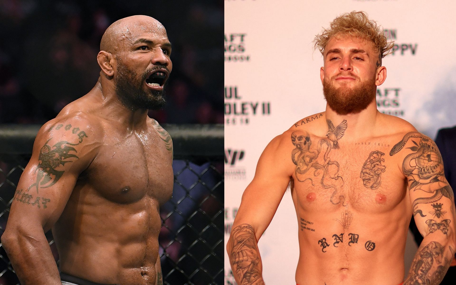 Yoel Romero (left) and Jake Paul (right). [Images courtesy: Getty Images]