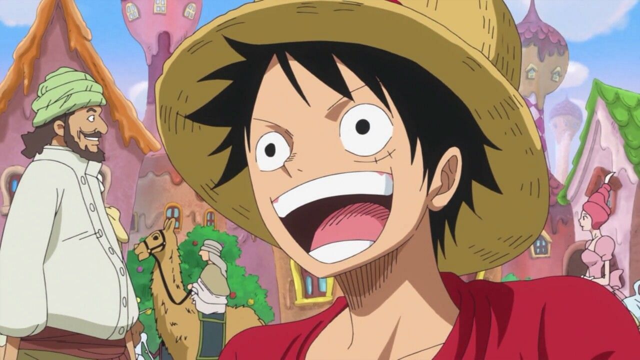 Luffy as seen in the series&#039; anime (Image via Toei Animation)