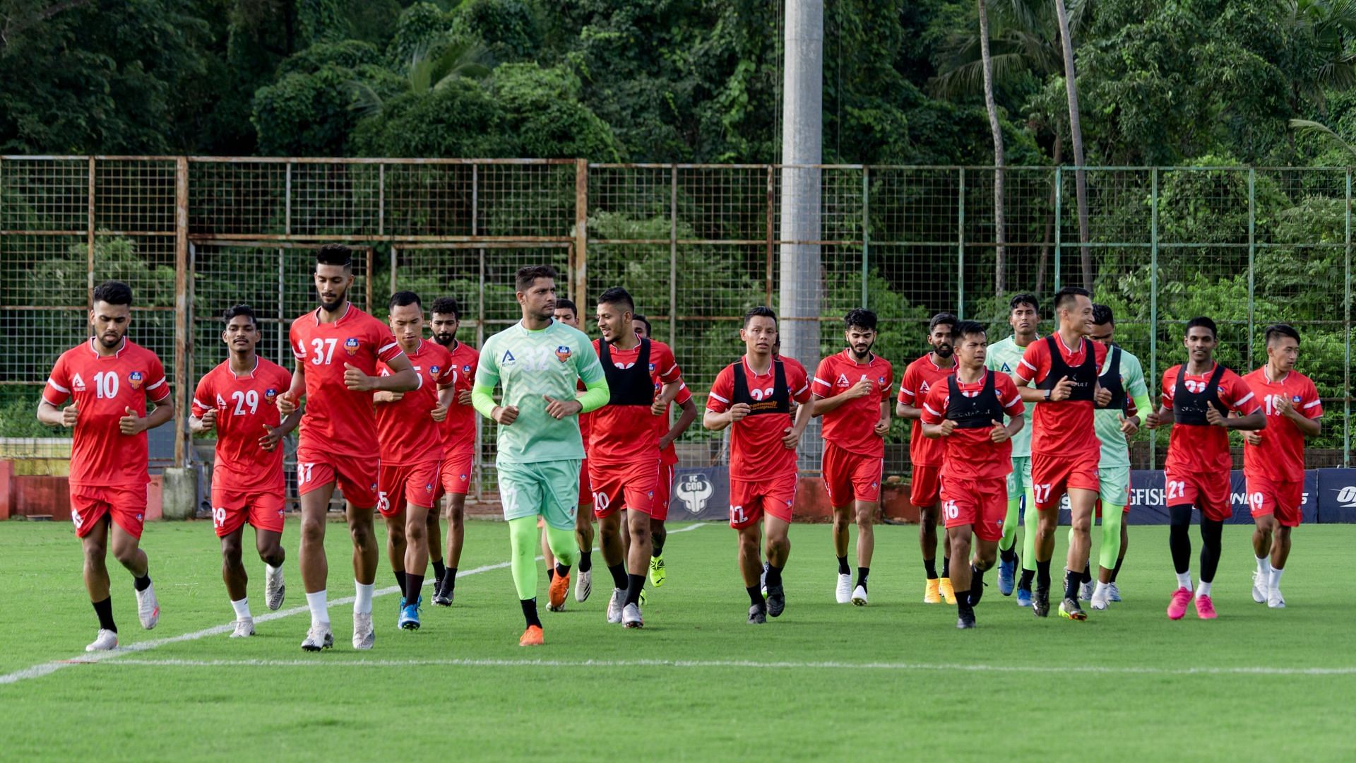 FC Goa players training during the pre-season. (Image Courtesy: Twitter/FCGoa)