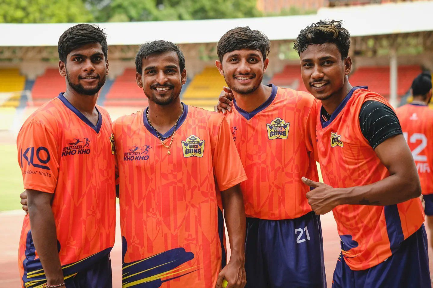 Sachin Gaur (second from right) plays the role of an attacker.