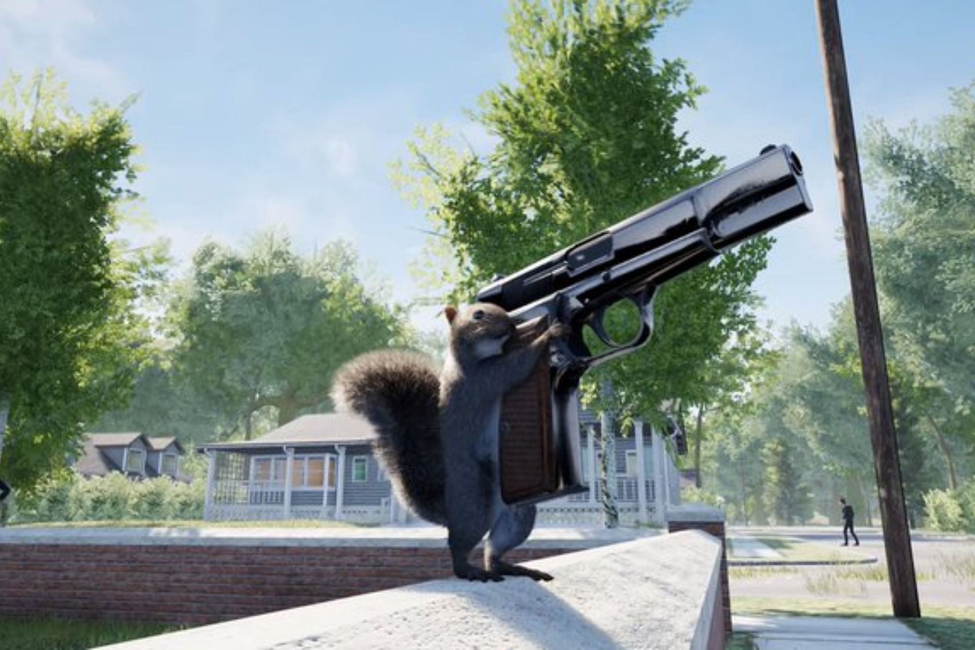 QuiteDan developing a game with an armed squirrel as the protagonist (Image via Sportskeeda)